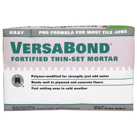 Custom Building Products Custom Building Products 50 Lb Gray VersaBond Fortified Thin-Set Mortar  MTSG50 10186303840